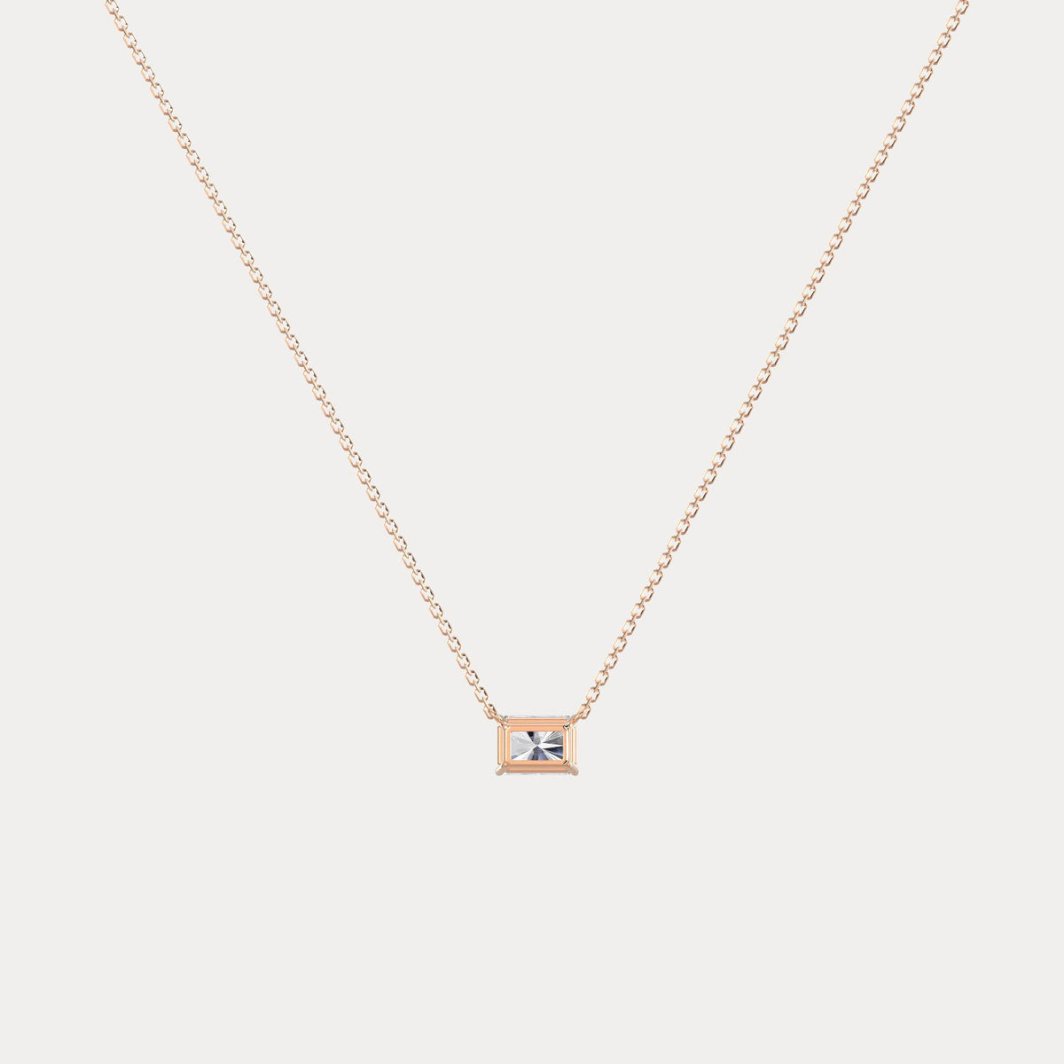Radiant Lab-Grown Diamond Solitaire Pendant Necklace - Necklaces