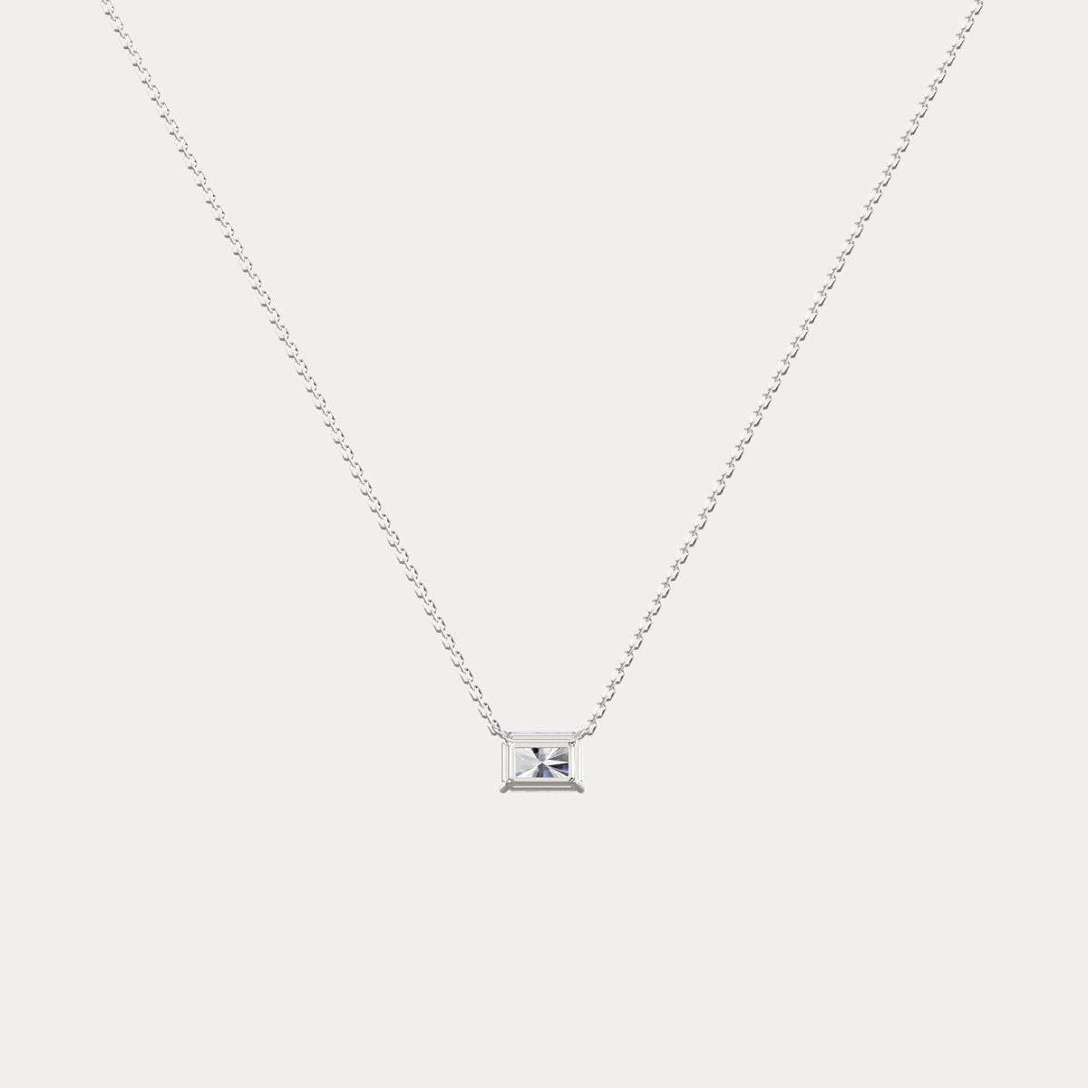 Radiant Lab-Grown Diamond Solitaire Pendant Necklace - Necklaces