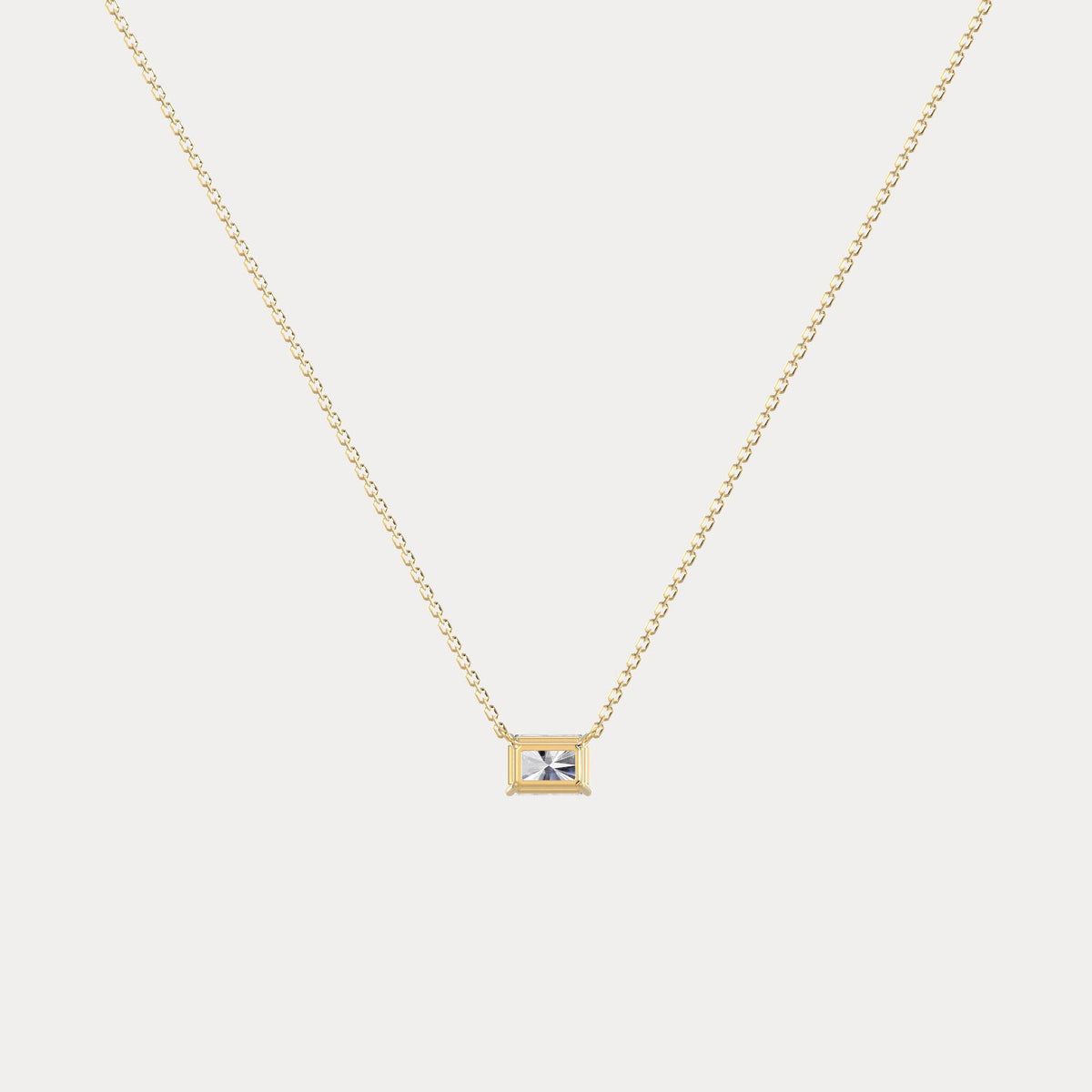 Radiant Lab-Grown Diamond Solitaire Pendant Necklace - Necklaces