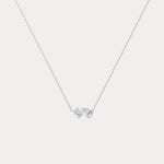 Radiant & Pear Lab-Grown Diamond Toi et Moi Pendant Necklace - Necklaces