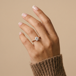 Aria丨1CT Round Lab Grown Diamond Ring In 14K Gold - Rings