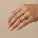 Aria丨1CT Round Lab Grown Diamond Ring In 14K Gold - Rings