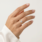 Aria丨1CT Round Lab Grown Diamond Ring In 14K Gold - Rings