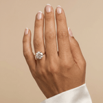 Aria丨3CT Round Lab Grown Diamond Ring In 14K Gold - Rings