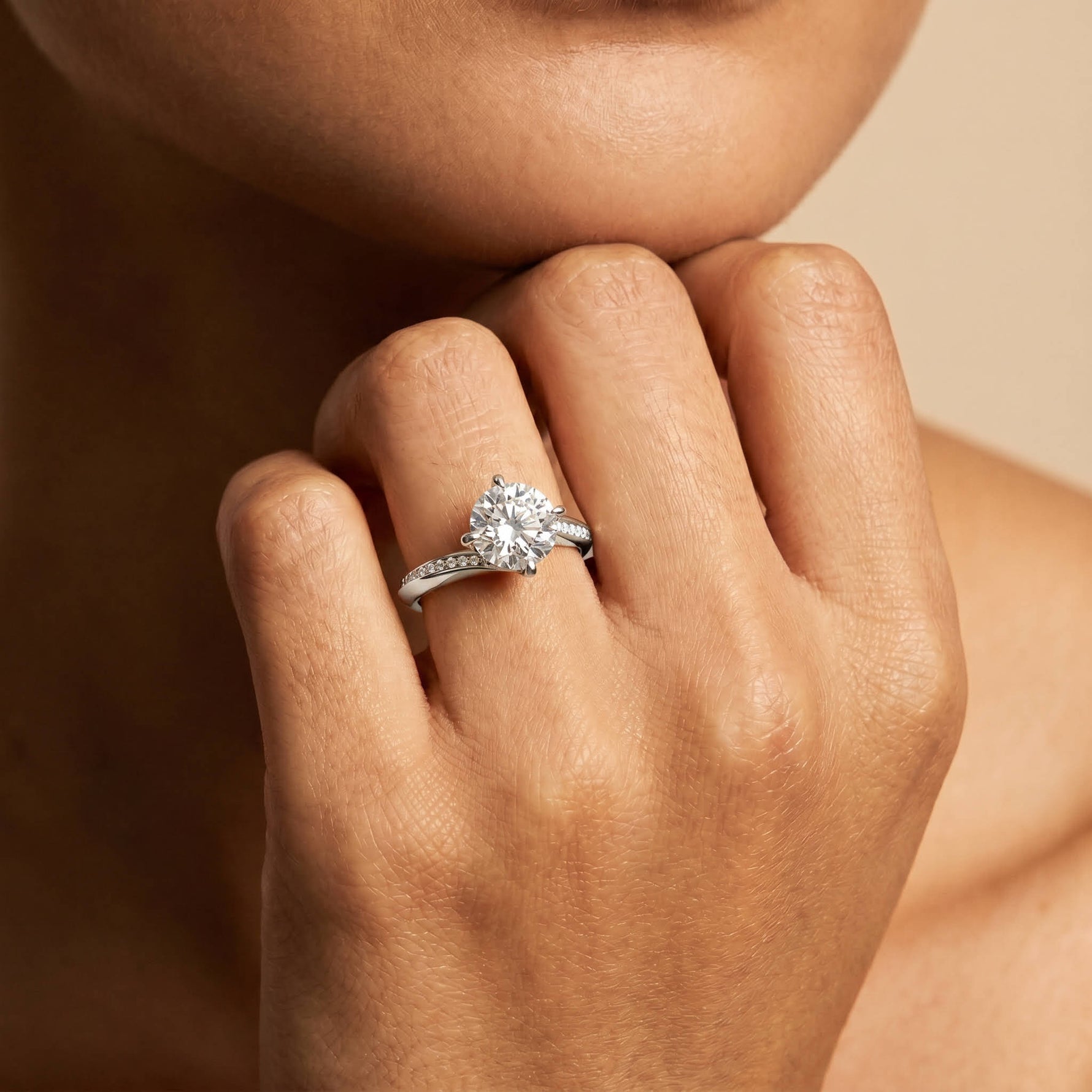 Grace丨Lab Diamond Twisted Engagement Ring - Rings
