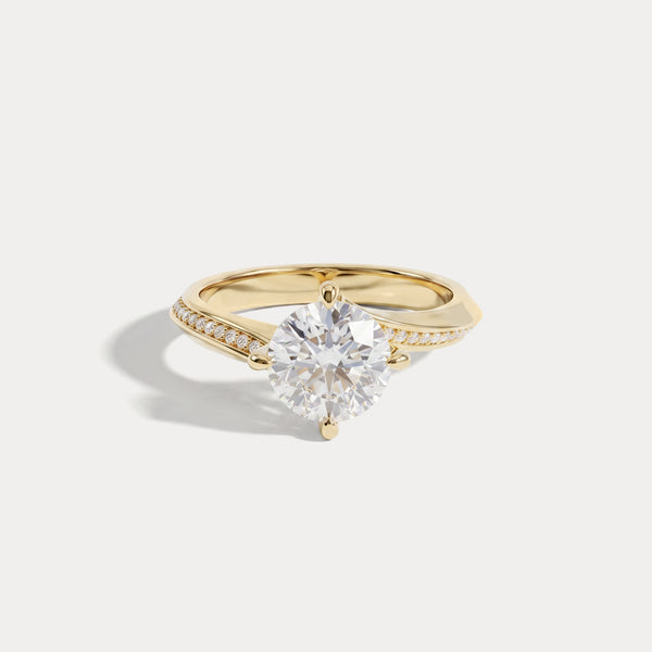 Grace丨Lab Diamond Twisted Engagement Ring
