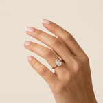 Elise丨1CT Pear Cut Lab Diamond Engagement Ring In 14K Gold - Rings