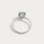 Loretta丨Asscher Lab Diamond Hidden Accent Engagement Ring - Rings
