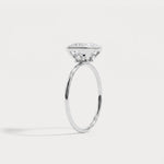 Loretta丨Asscher Lab Diamond Hidden Accent Engagement Ring - Rings