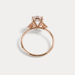 Juliette丨2CT Pear Cut Lab Grown Diamond Cluster Ring with Round Accents in 14K Gold/Platinum - Rings