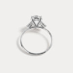 Juliette丨2CT Pear Cut Lab Grown Diamond Cluster Ring with Round Accents in 14K Gold/Platinum - Rings