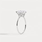 Juliette丨2CT Pear Cut Lab Grown Diamond Cluster Ring with Round Accents in 14K Gold/Platinum - Rings