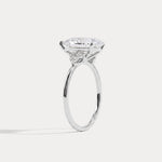 Juliette丨3CT Pear Cut Lab Grown Diamond Cluster Ring with Round Accents in 14K Gold/Platinum - Rings