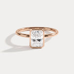 Nyla丨14K Solid Gold 1CT Solitaire Lab-Grown Diamond Bezel Engagement Ring - Rings