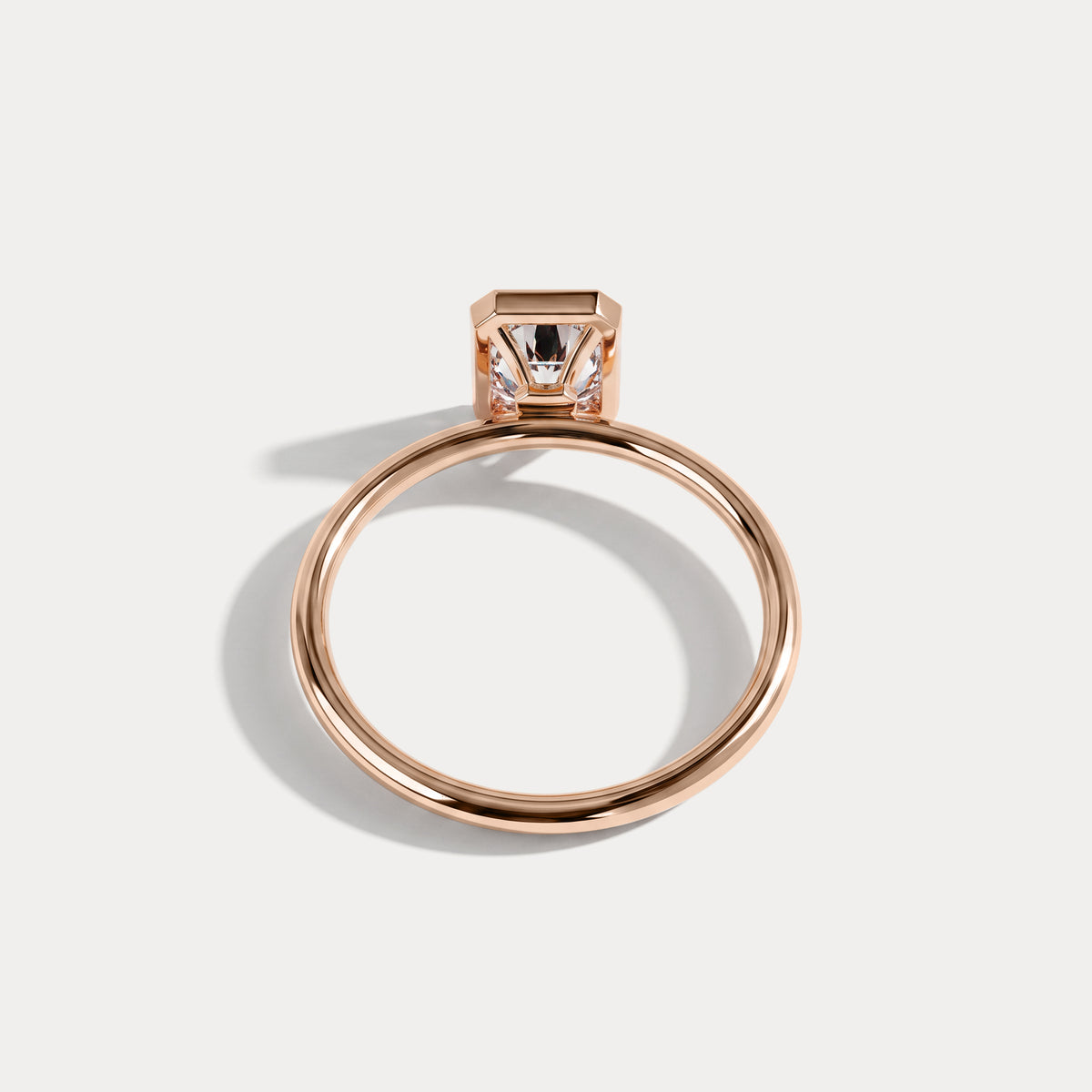 Nyla丨14K Solid Gold 1CT Solitaire Lab-Grown Diamond Bezel Engagement Ring - Rings