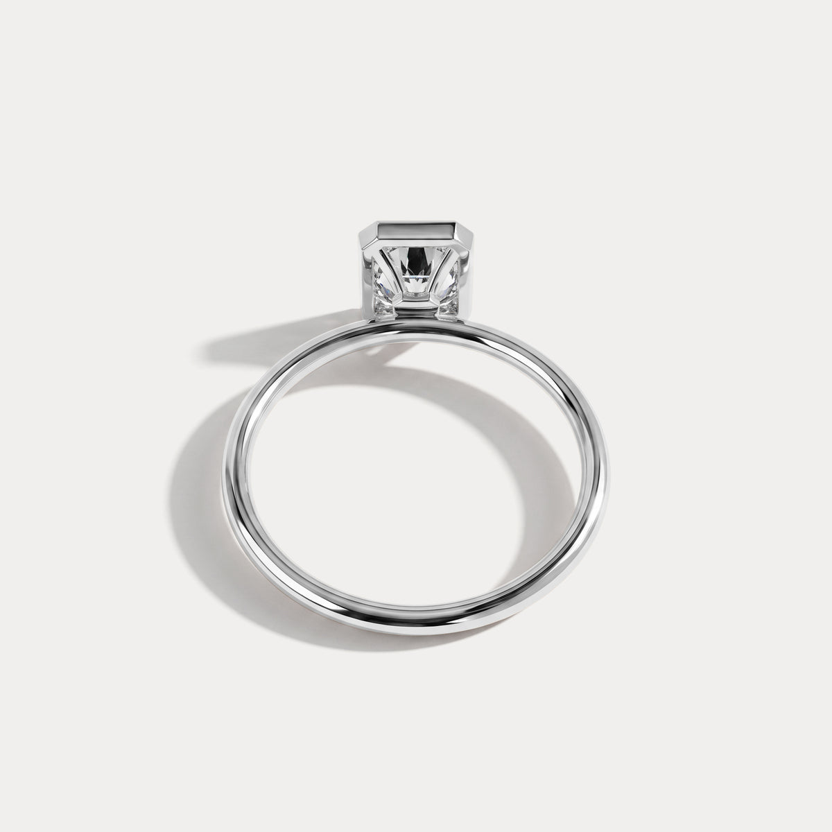 Nyla丨14K Solid Gold 1CT Solitaire Lab-Grown Diamond Bezel Engagement Ring - Rings