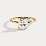 Nyla丨14K Solid Gold 1CT Solitaire Lab-Grown Diamond Bezel Engagement Ring - Rings