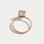 Nyla丨14K Solid Gold 2CT Solitaire Lab-Grown Diamond Bezel Engagement Ring - Rings