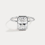 Nyla丨14K Solid Gold 2CT Solitaire Lab-Grown Diamond Bezel Engagement Ring - Rings
