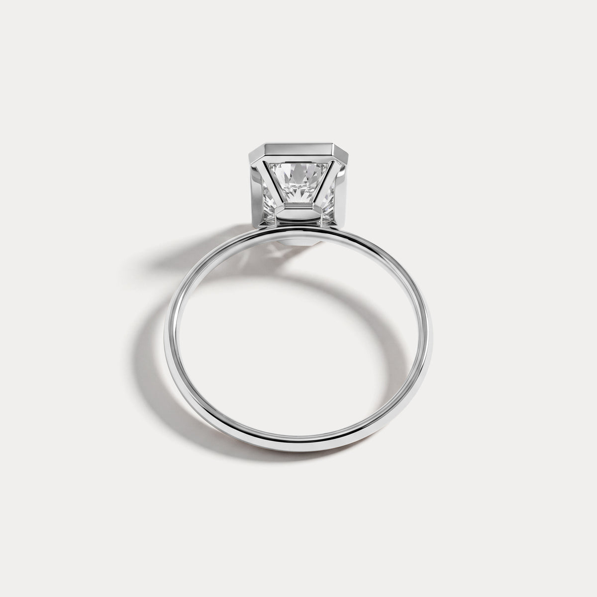 Nyla丨14K Solid Gold 2CT Solitaire Lab-Grown Diamond Bezel Engagement Ring - Rings