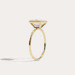 Nyla丨14K Solid Gold 2CT Solitaire Lab-Grown Diamond Bezel Engagement Ring - Rings