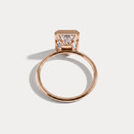 Nyla丨14K Solid Gold 3CT Solitaire Lab-Grown Diamond Bezel Engagement Ring - Rings
