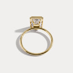 Nyla丨14K Solid Gold 3CT Solitaire Lab-Grown Diamond Bezel Engagement Ring - Rings