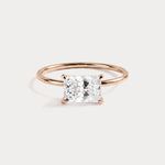 Jayla丨Minimalist Radiant Cut 1CT Lab Diamond Engagement Ring - Rings