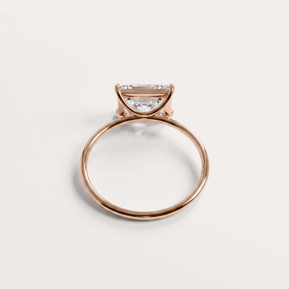 Jayla丨Minimalist Radiant Cut 2CT Lab Diamond Engagement Ring - Rings