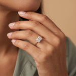 Jayla丨Minimalist Radiant Cut 2CT Lab Diamond Engagement Ring - Rings