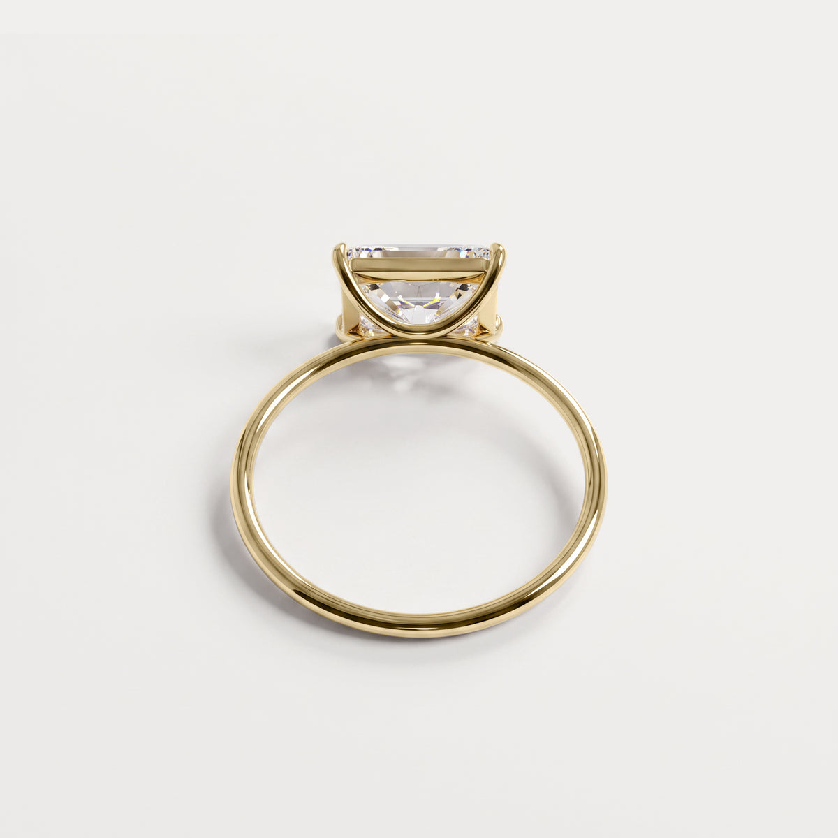 Jayla丨Minimalist Radiant Cut 2CT Lab Diamond Engagement Ring - Rings