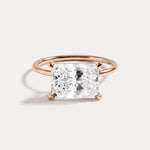 Jayla丨Minimalist Radiant Cut 3CT Lab Diamond Engagement Ring - Rings