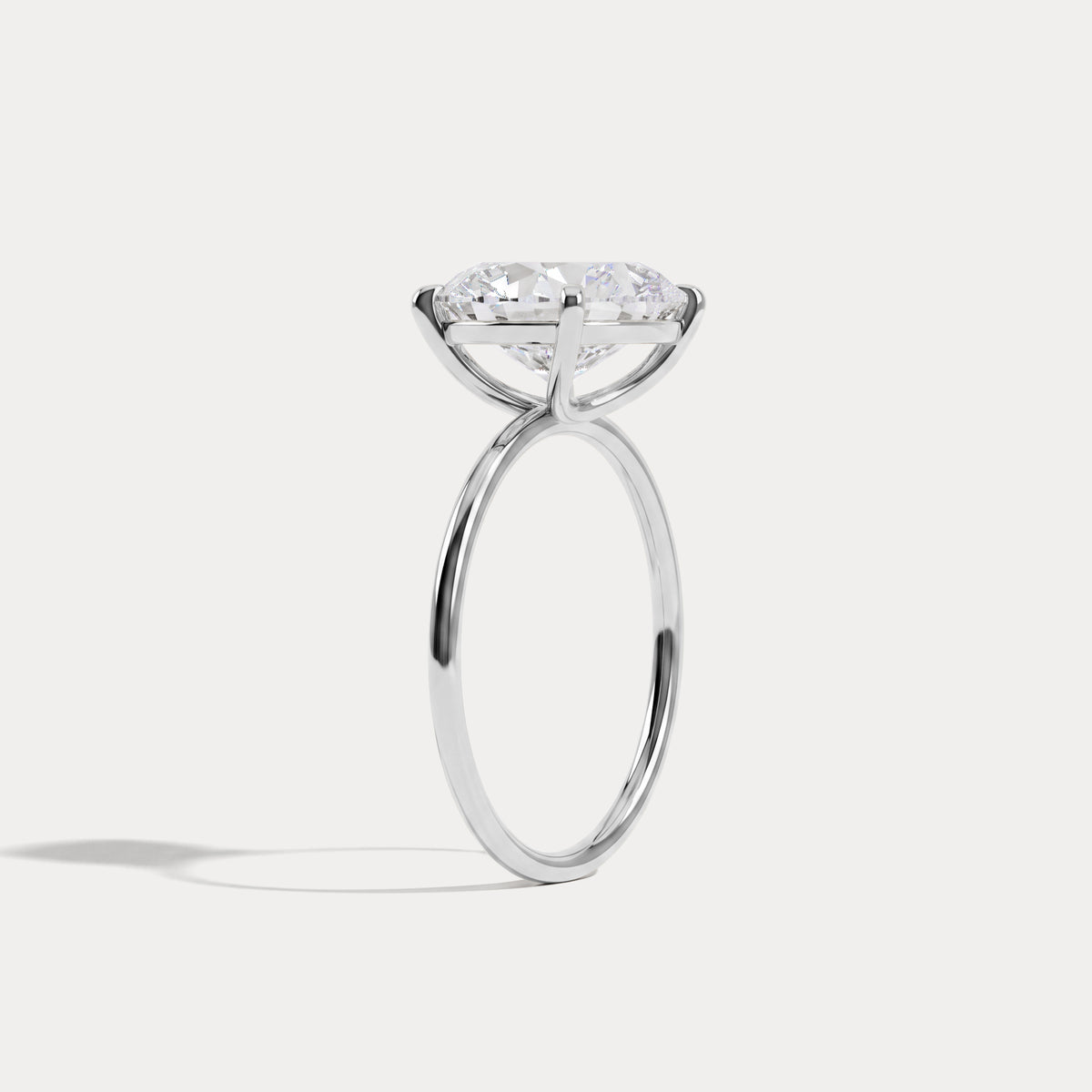Jayla丨Minimalist Radiant Cut 3CT Lab Diamond Engagement Ring - Rings