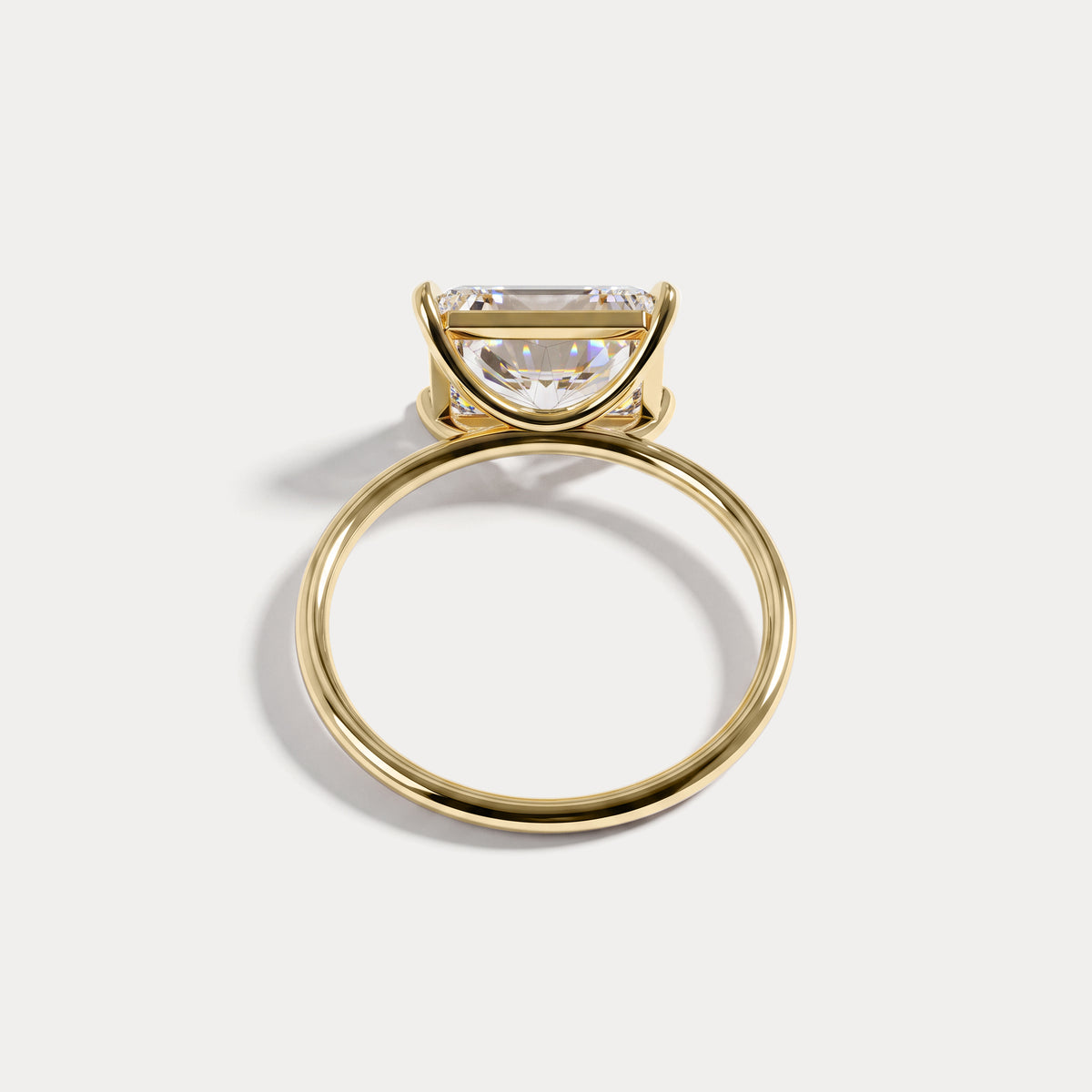 Jayla丨Minimalist Radiant Cut 3CT Lab Diamond Engagement Ring - Rings