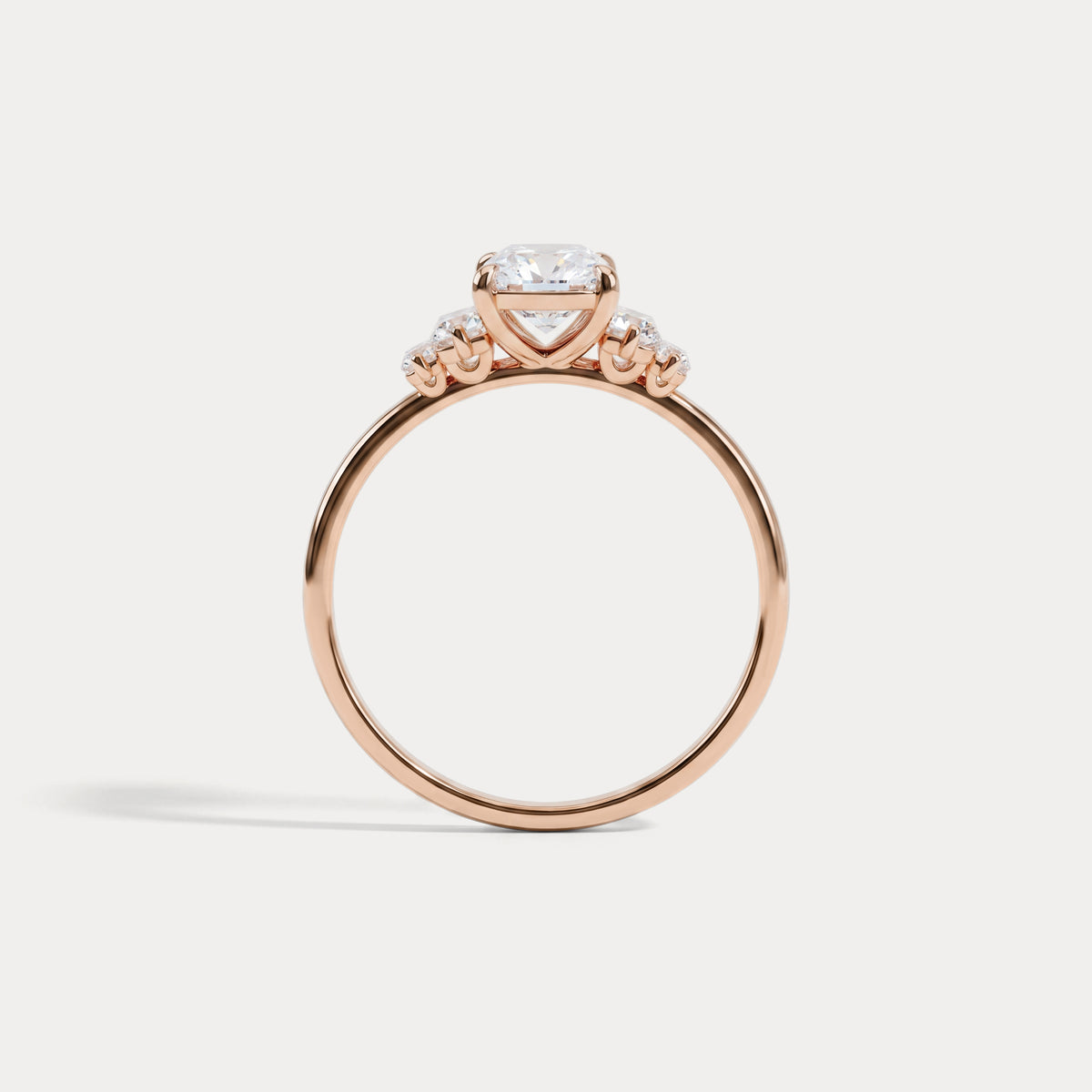 Bella丨1CT Radiant Lab Diamond Engagement Ring In 14K Solid Gold/Platinum - Rings