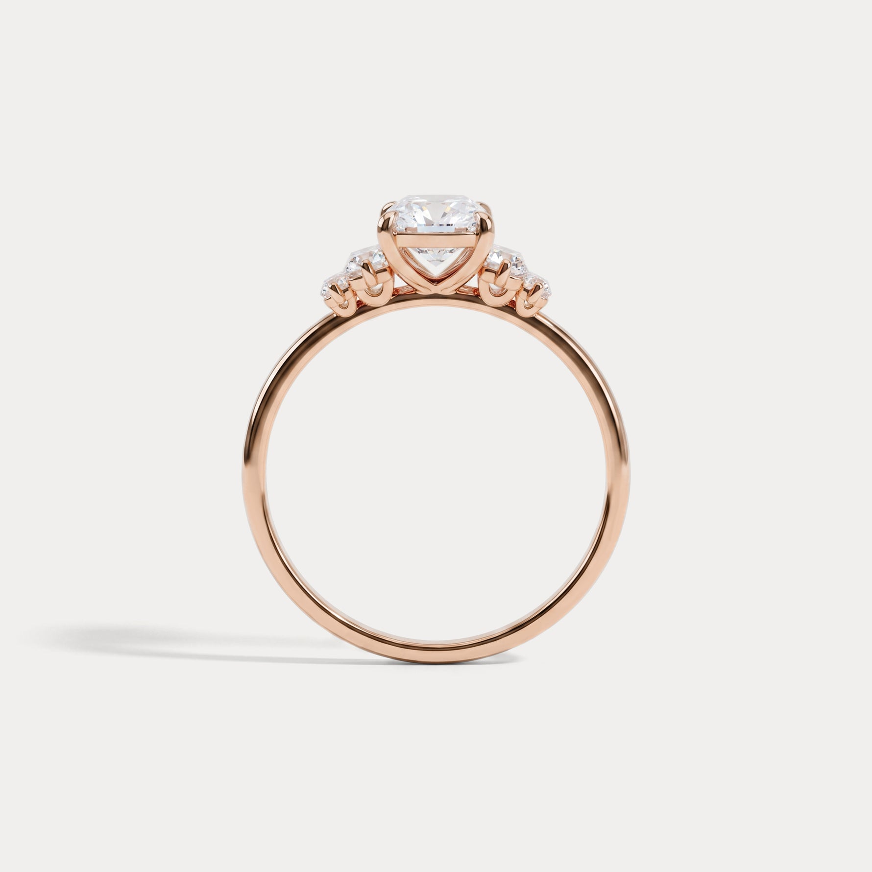 Bella丨1CT Radiant Lab Diamond Engagement Ring In 14K Solid Gold/Platinum - Rings