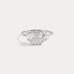 Bella丨1CT Radiant Lab Diamond Engagement Ring In 14K Solid Gold/Platinum - Rings