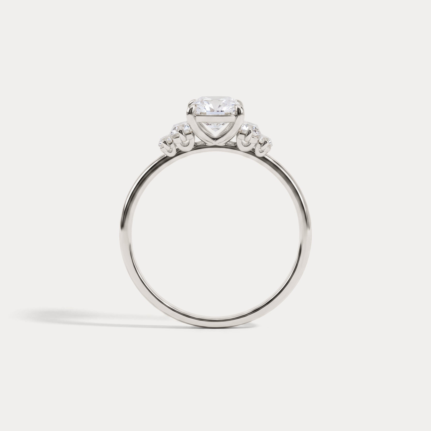Bella丨1CT Radiant Lab Diamond Engagement Ring In 14K Solid Gold/Platinum - Rings