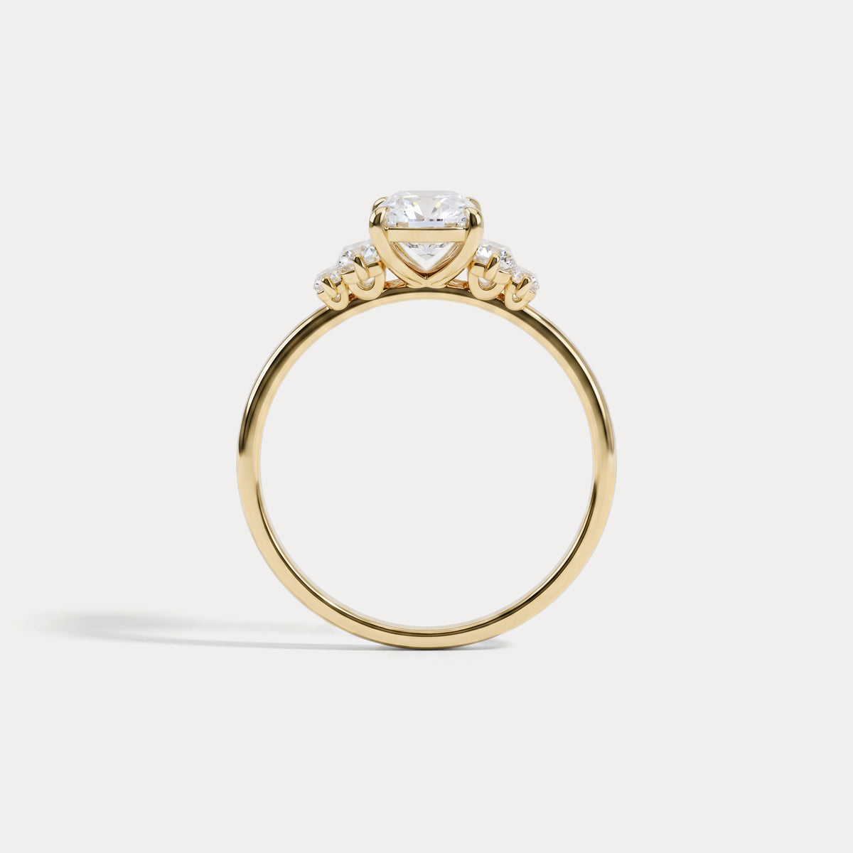 Bella丨1CT Radiant Lab Diamond Engagement Ring In 14K Solid Gold/Platinum - Rings