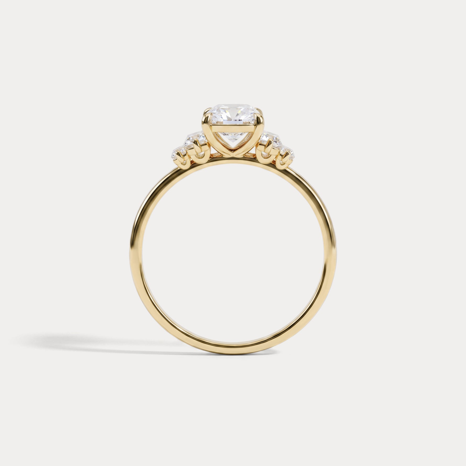 Bella丨1CT Radiant Lab Diamond Engagement Ring In 14K Solid Gold/Platinum - Rings
