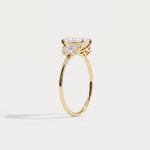 Bella丨1CT Radiant Lab Diamond Engagement Ring In 14K Solid Gold/Platinum - Rings