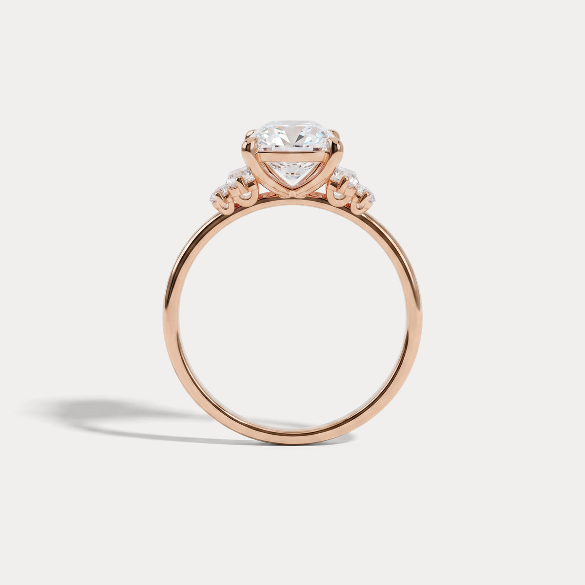 Bella丨2CT Radiant Lab Diamond Engagement Ring In 14K Solid Gold/Platinum - Rings
