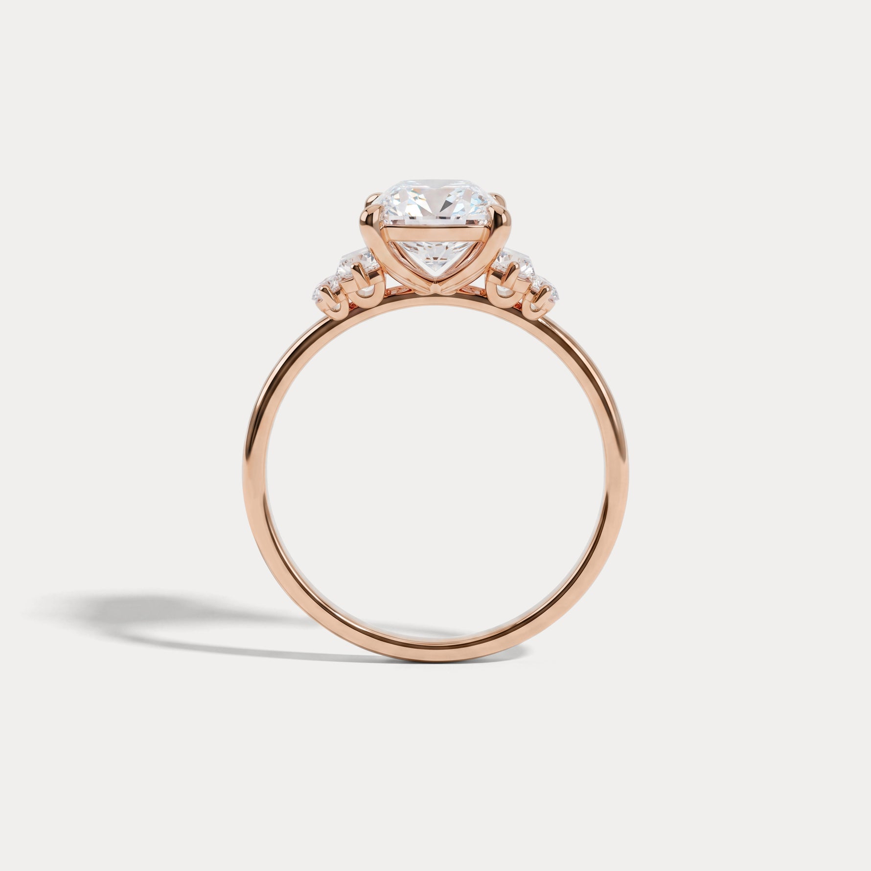 Bella丨2CT Radiant Lab Diamond Engagement Ring In 14K Solid Gold/Platinum - Rings