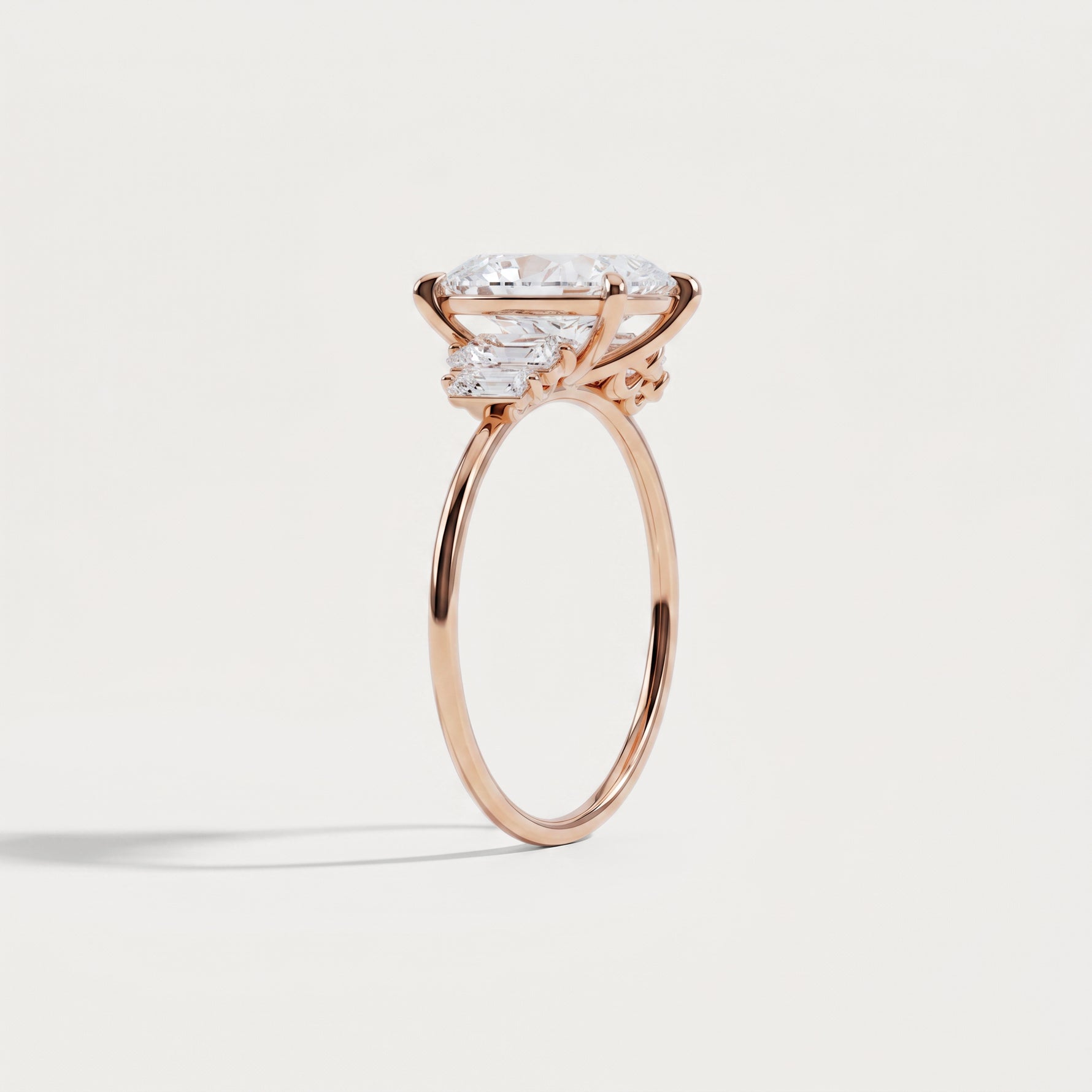 Bella丨2CT Radiant Lab Diamond Engagement Ring In 14K Solid Gold/Platinum - Rings