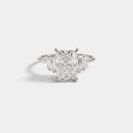 Bella丨2CT Radiant Lab Diamond Engagement Ring In 14K Solid Gold/Platinum - Rings