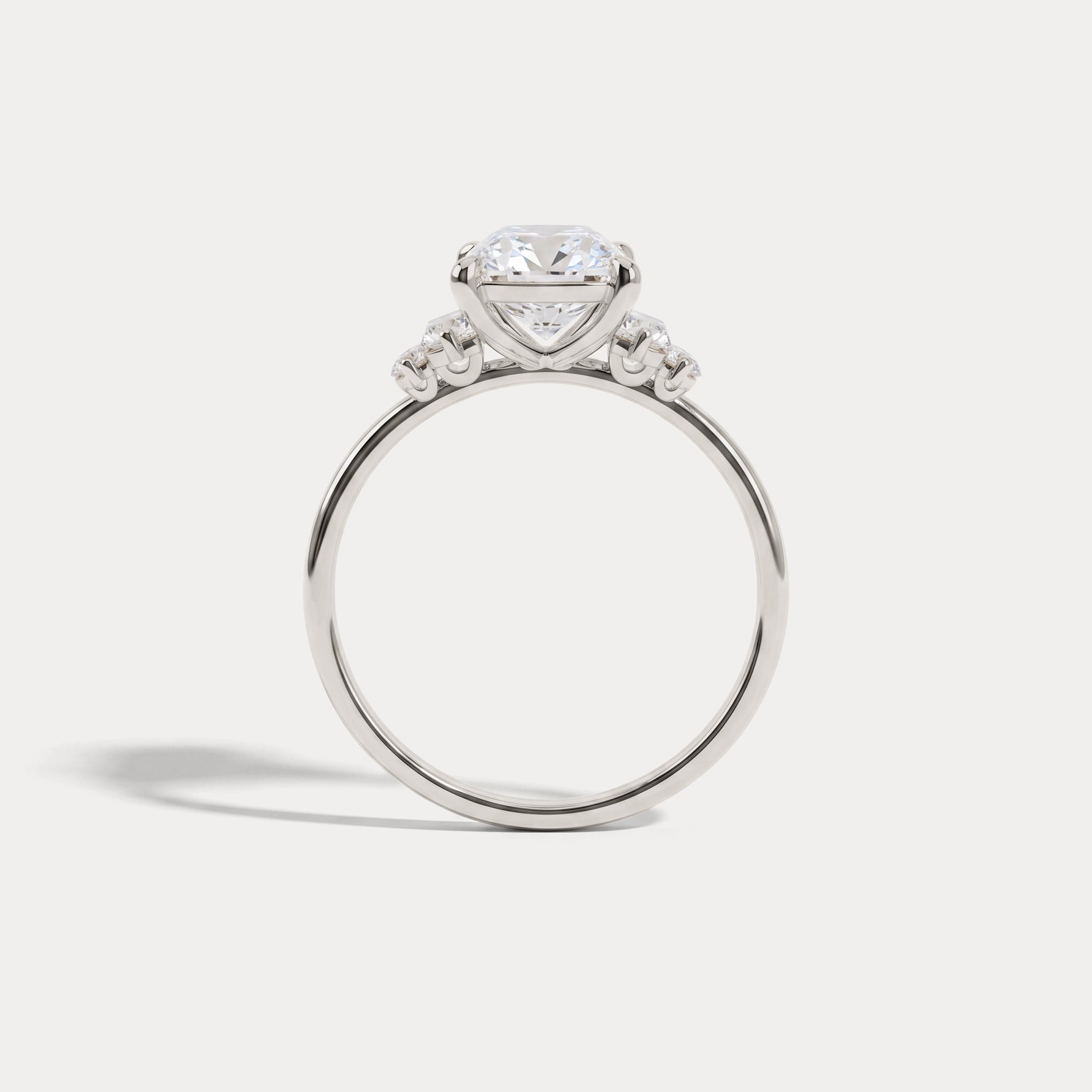 Bella丨2CT Radiant Lab Diamond Engagement Ring In 14K Solid Gold/Platinum - Rings