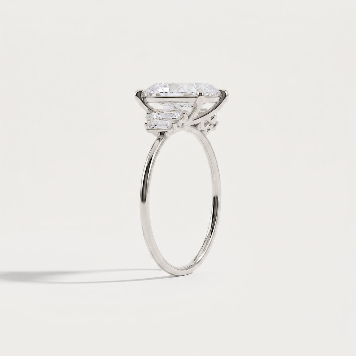 Bella丨2CT Radiant Lab Diamond Engagement Ring In 14K Solid Gold/Platinum - Rings