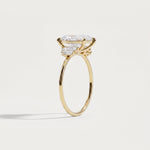 Bella丨2CT Radiant Lab Diamond Engagement Ring In 14K Solid Gold/Platinum - Rings