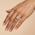 Bella丨2CT Radiant Lab Diamond Engagement Ring In 14K Solid Gold/Platinum - Rings