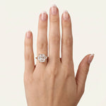 Bella丨3CT Radiant Lab Diamond Engagement Ring In 14K Solid Gold - Rings